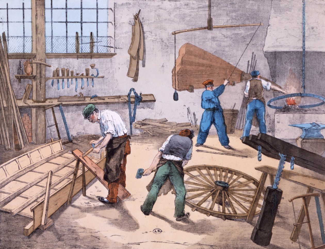 The Wheelright, kolem roku 1860 od French School