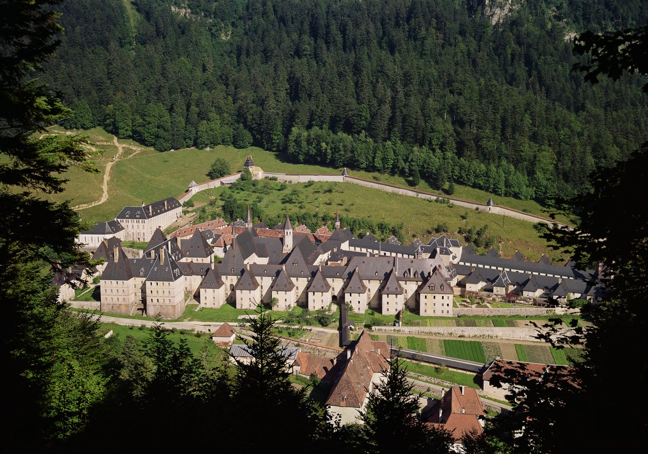 Pohled na areál kláštera od French School