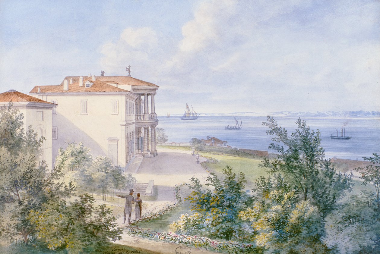 Villa Murat, Campo Marzio v Terstu, 1820 od French School