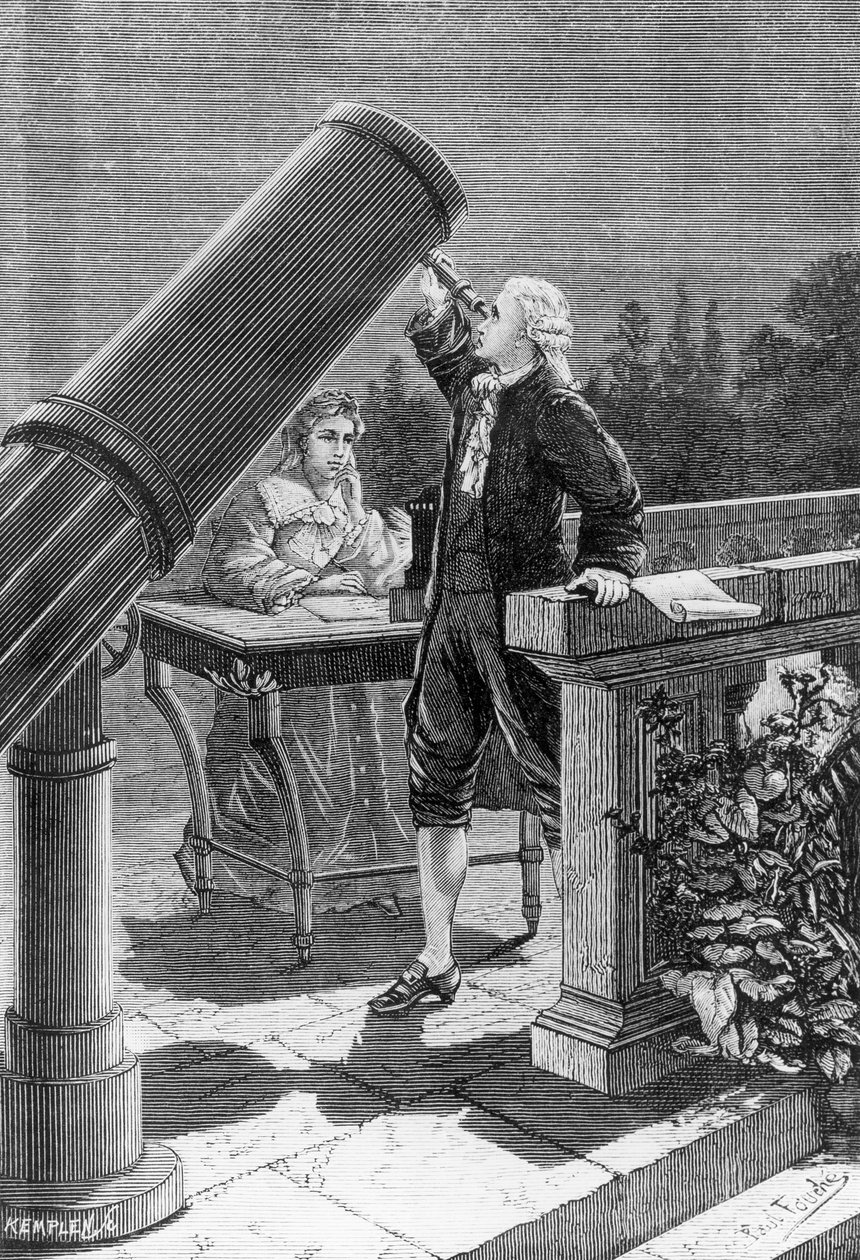 William Herschel (1738-1822) objevuje planetu Uran od French School