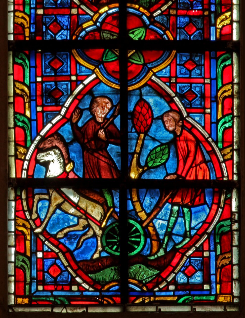 Okno w207 zobrazující dělníky od French School