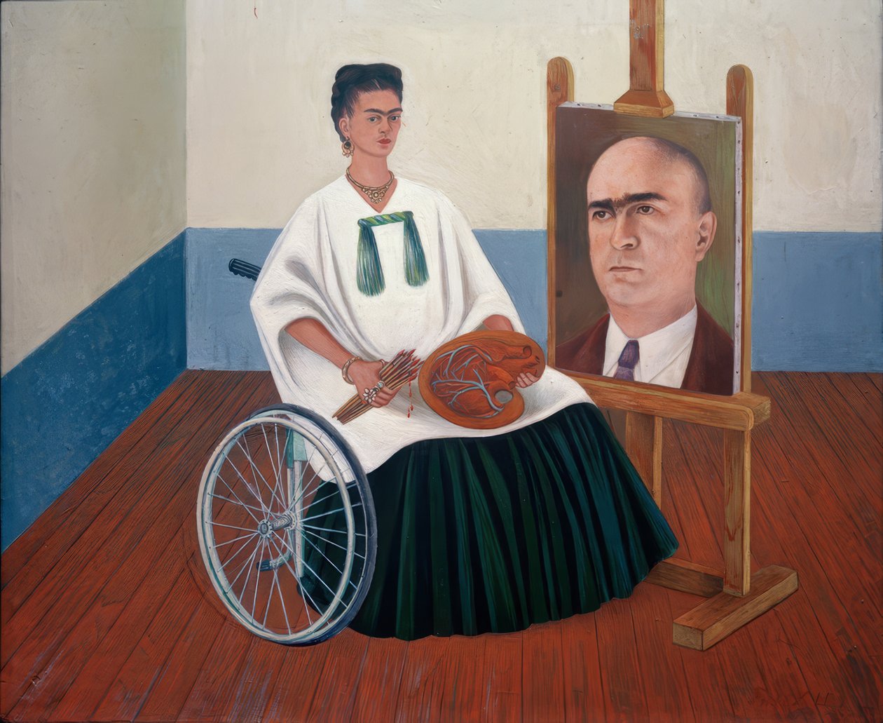 Autoportrét s portrétem doktora Farilla od Frida Kahlo
