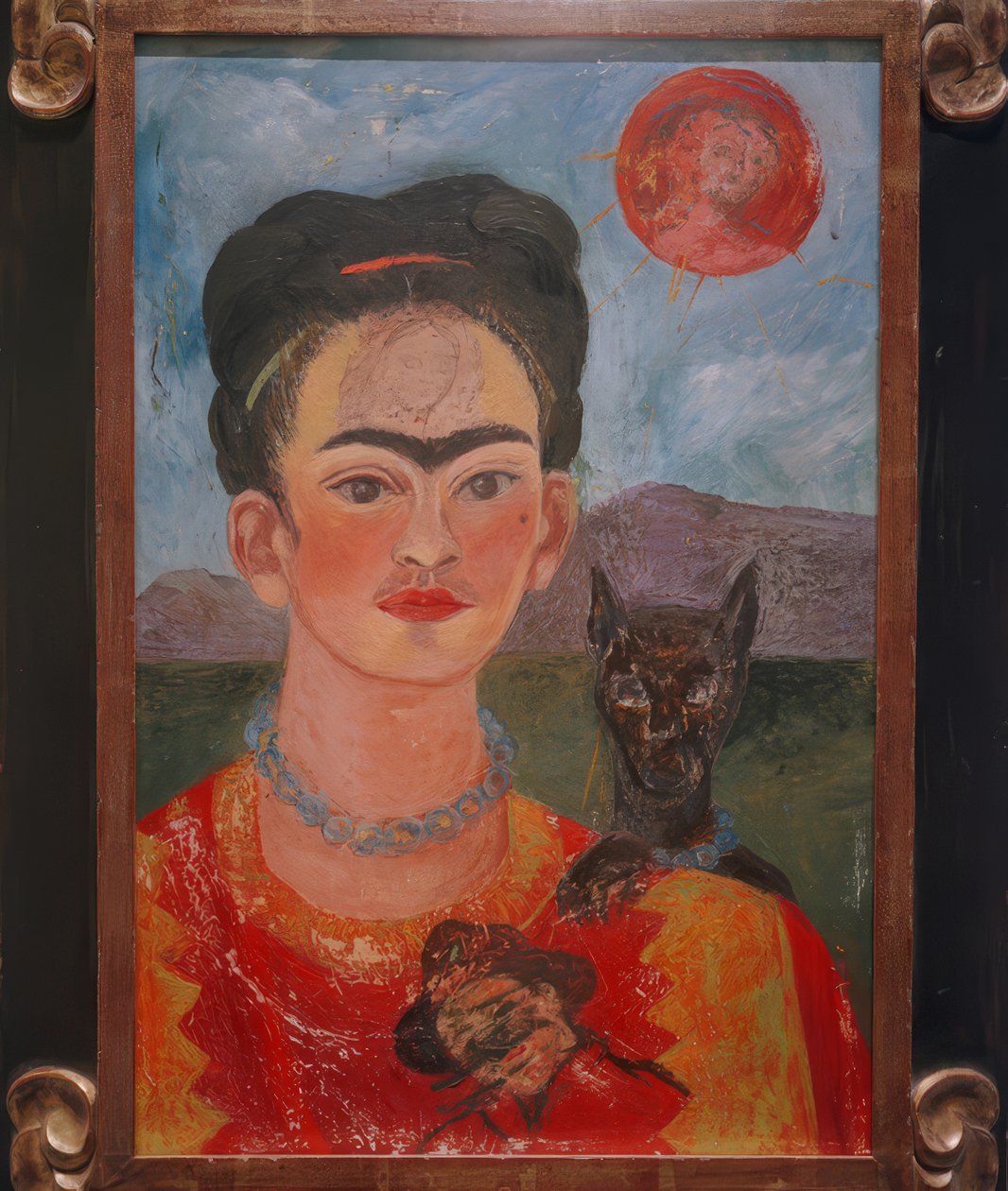 Autoportrét s portrétem Diega ... od Frida Kahlo