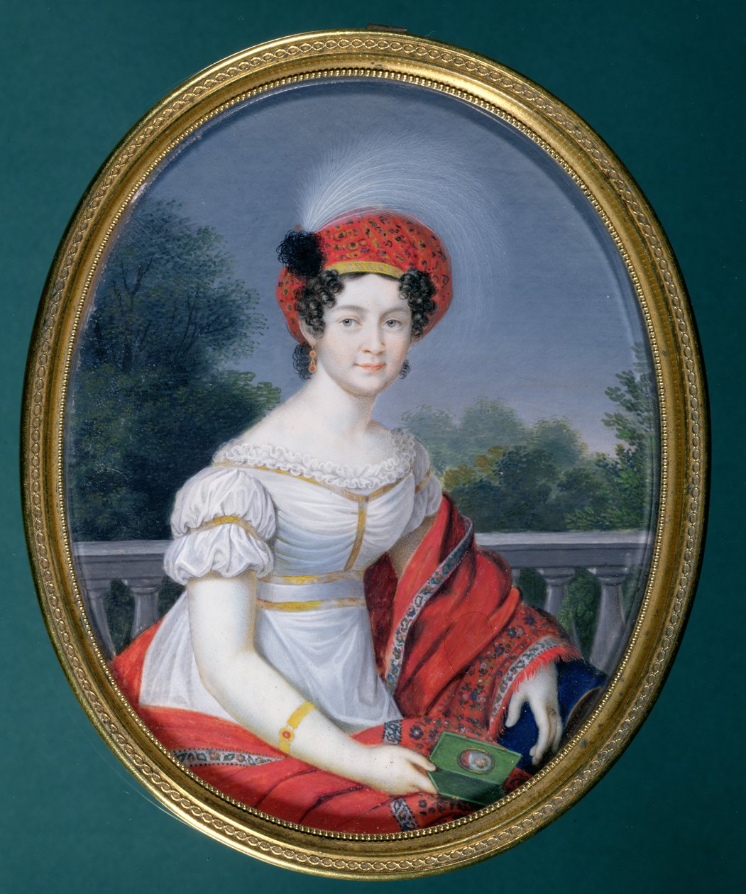 Kateřina Paulovna, velkokněžna ruská, královna württemberská (1788-1819) (miniatura) od Friedrich Fleischmann