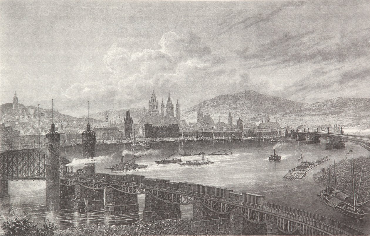 Mainz od Pierre Joseph Redouté