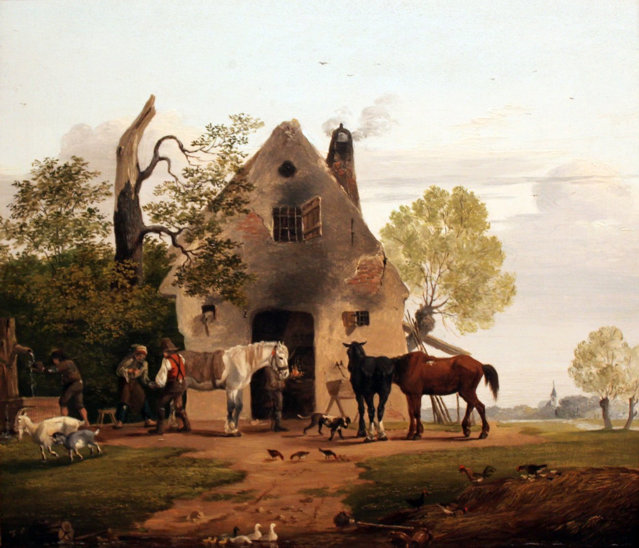 V kovárně od Friedrich Gauermann