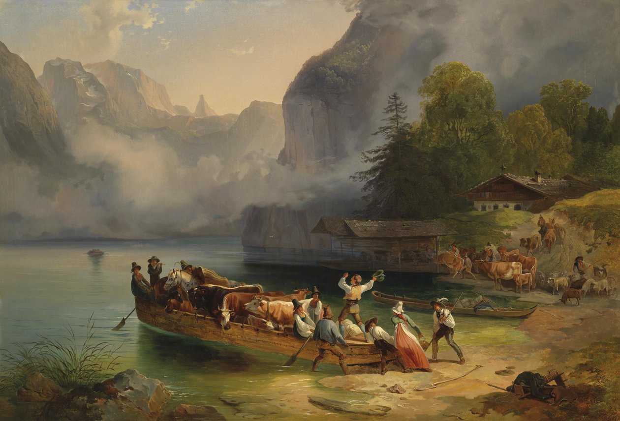Königssee od Friedrich Gauermann