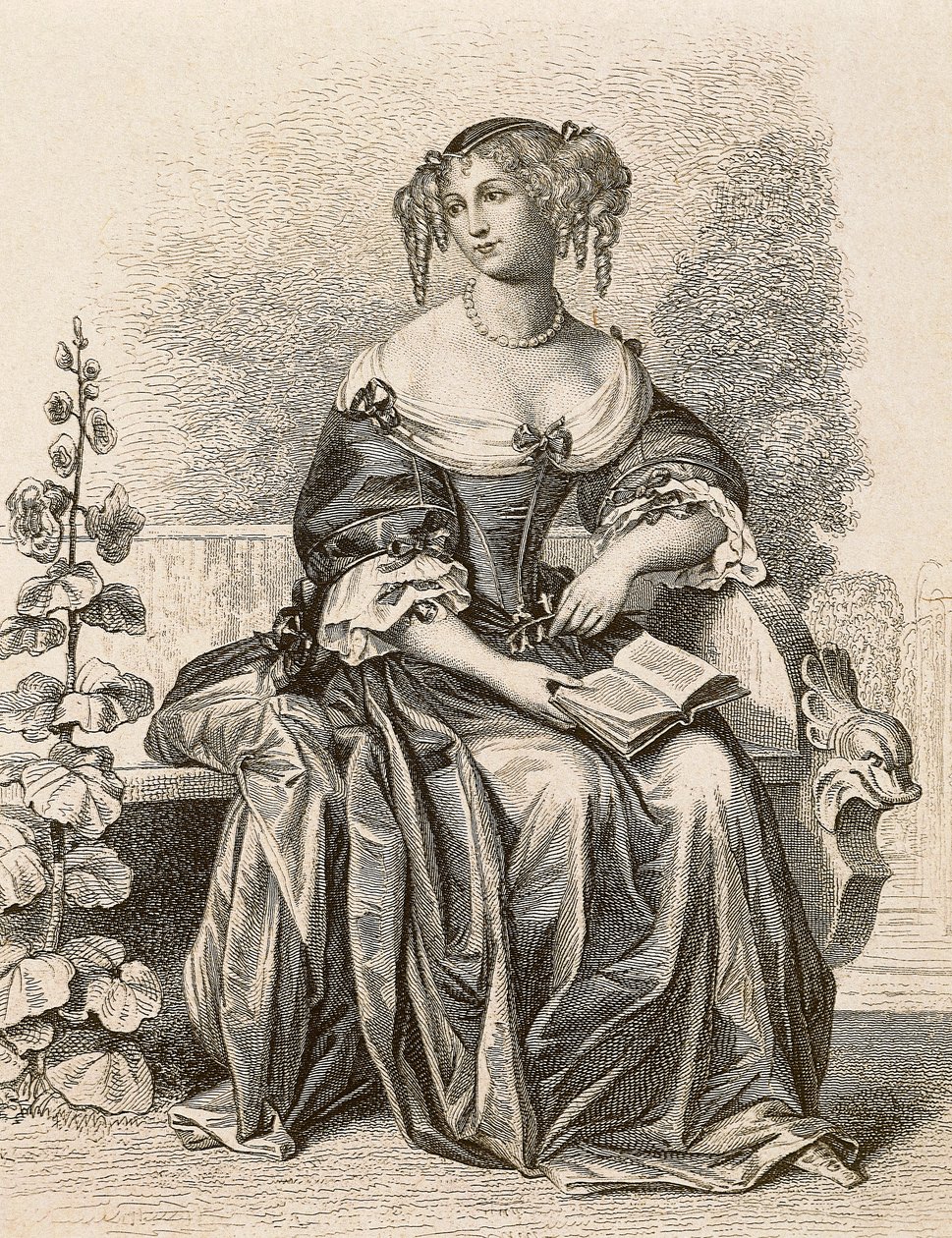 Portrét paní de Sevigne od Friedrich (after) Bouterwek