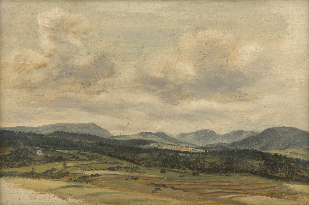 Panorama z předalpského období od Friedrich August Mathias Gauermann