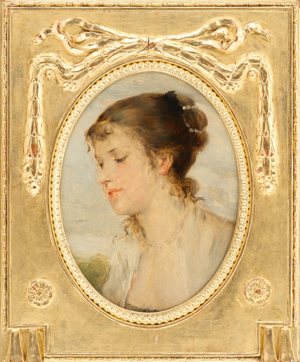 Portrét dívky od Friedrich August von Kaulbach