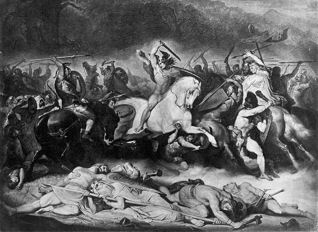Bitva v Teutoburském lese, 1862-64 od Friedrich Gunkel