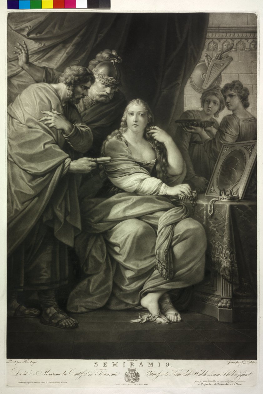 Asyrská královna Semiramis od Friedrich Heinrich Fuger