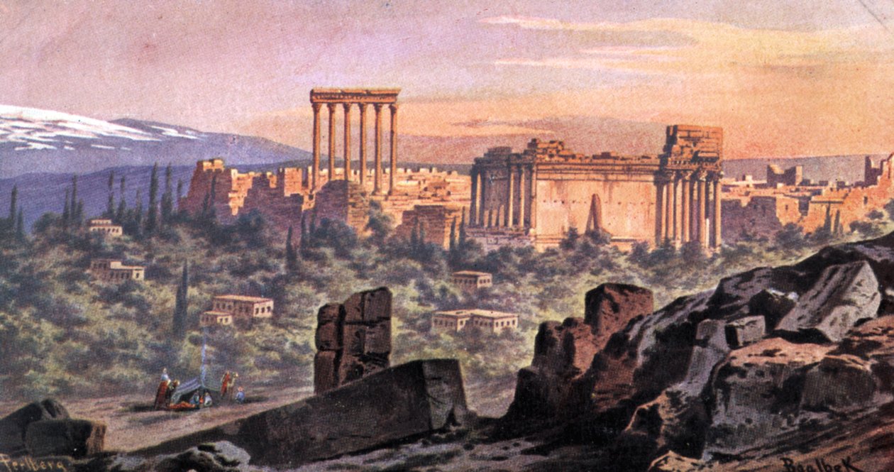 Baalbek Libanon (tisk) od Friedrich Perlberg