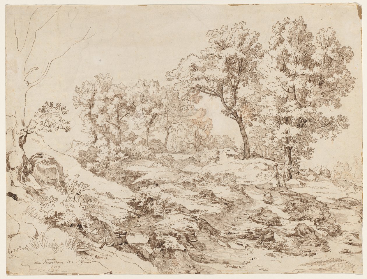 La Serpentara poblíž Olevano, 1829. od Friedrich Preller