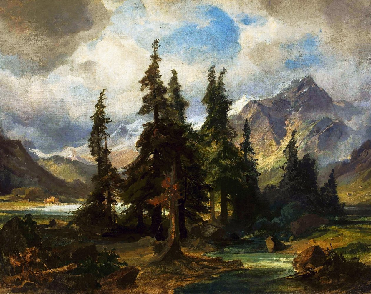Norská krajina. od Friedrich Preller the Elder