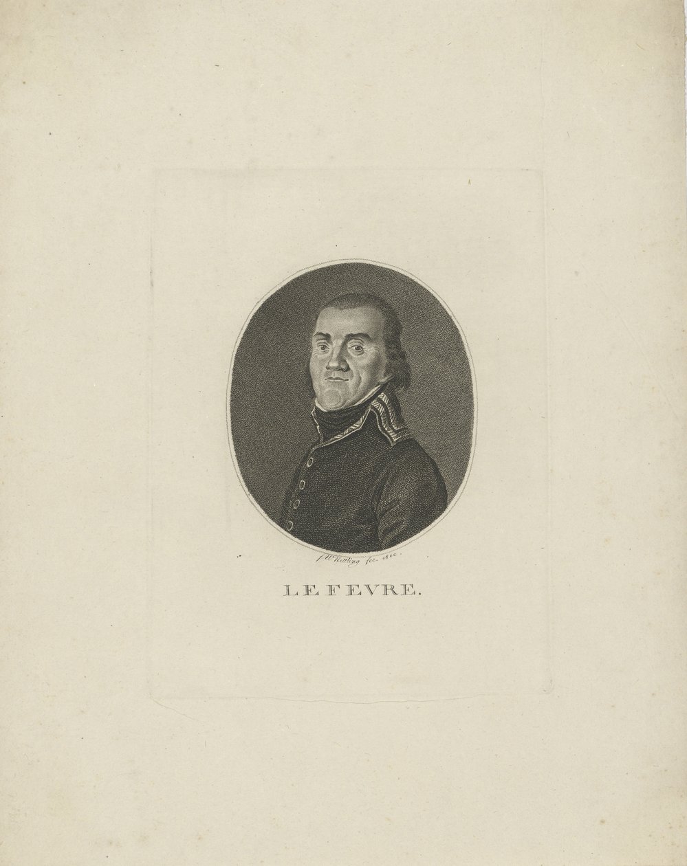 Generál Francois-Joseph Lefebvre 1755-1820, 1800. od Friedrich Wilhelm Nettling
