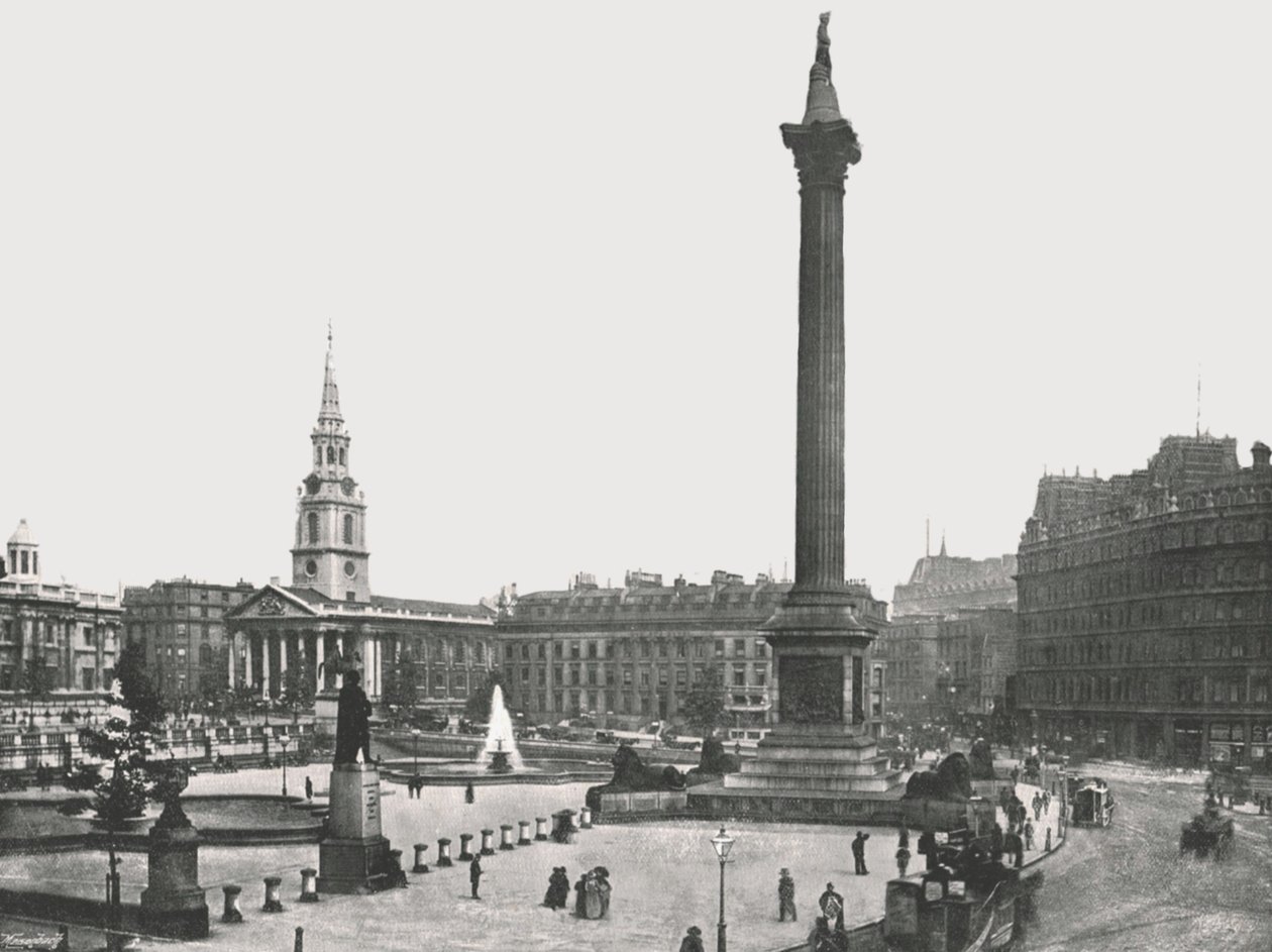 Trafalgar Square, Londýn, 1895. od Frith and Co