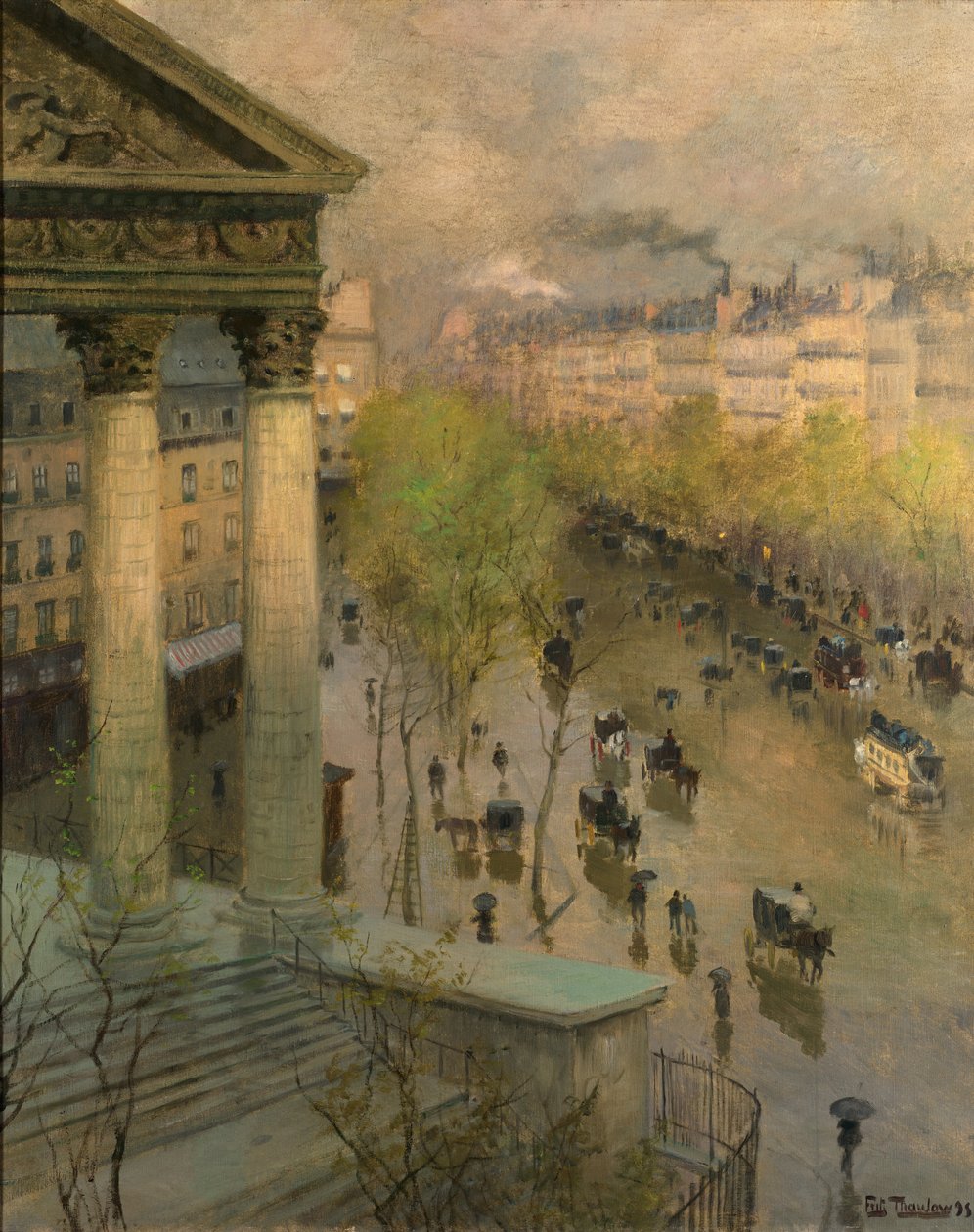Boulevard de la Madeleine v Paříži od Frits Thaulow