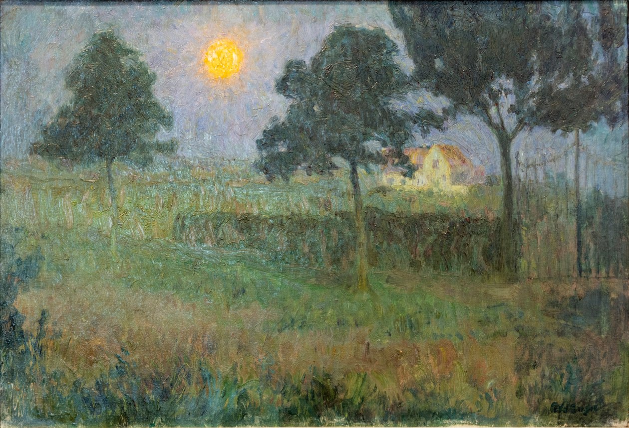 Krajina za soumraku od Frits van den Berghe