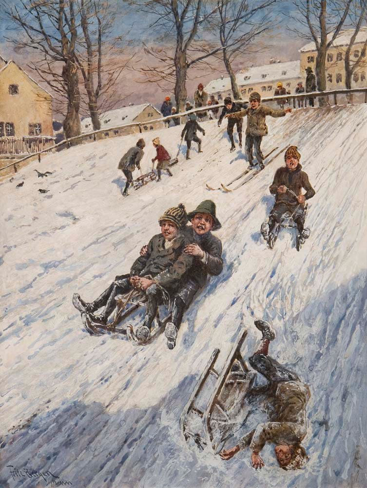 Sáňkování od Fritz Bergen