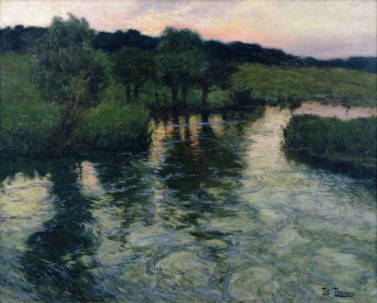 Krajina s řekou od Frits Thaulow
