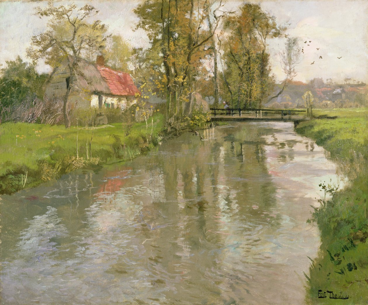 Říční krajina, kolem roku 1897 od Frits Thaulow