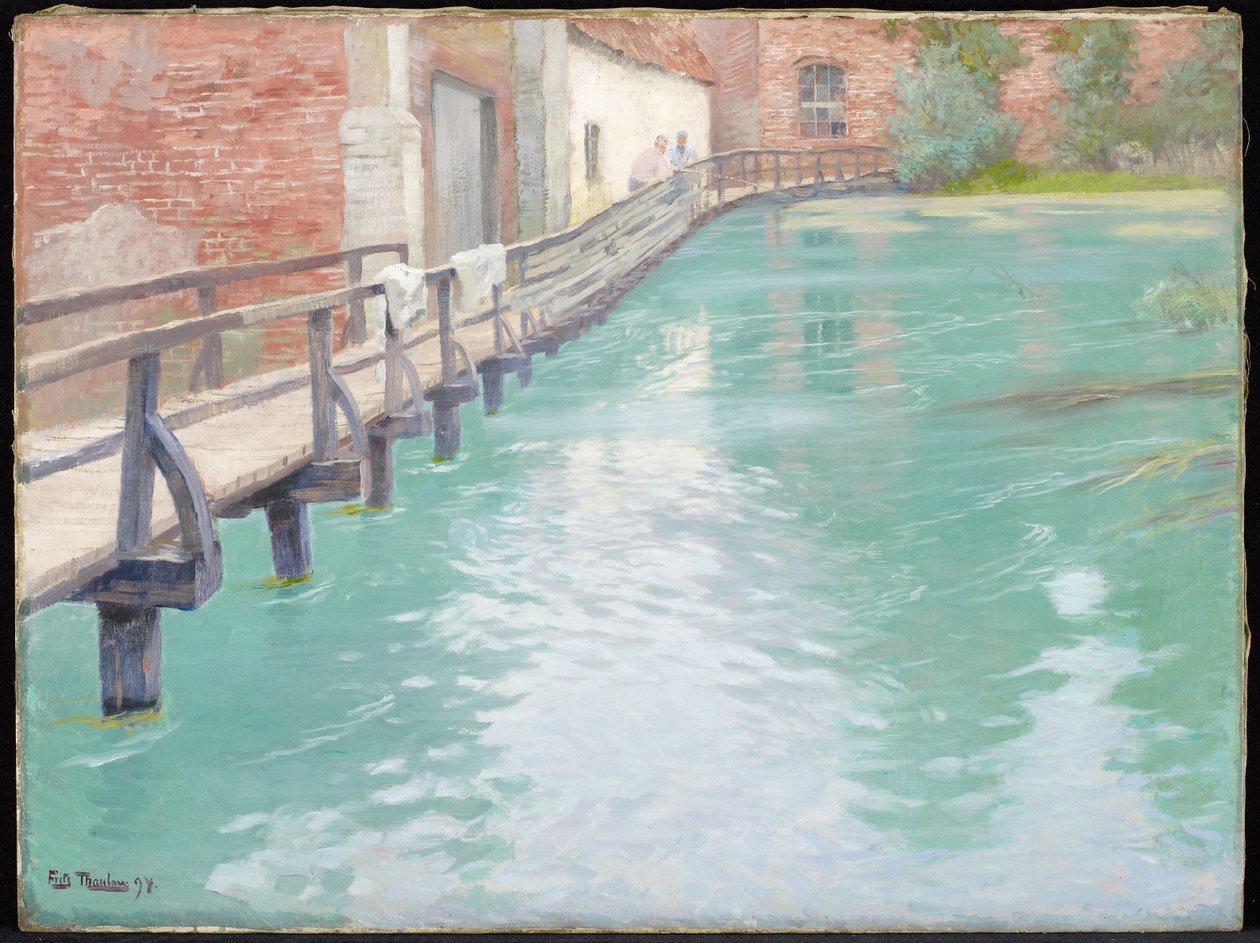 Mlýny v Montreuil-sur-Mer, Normandie, 1891 od Frits Thaulow