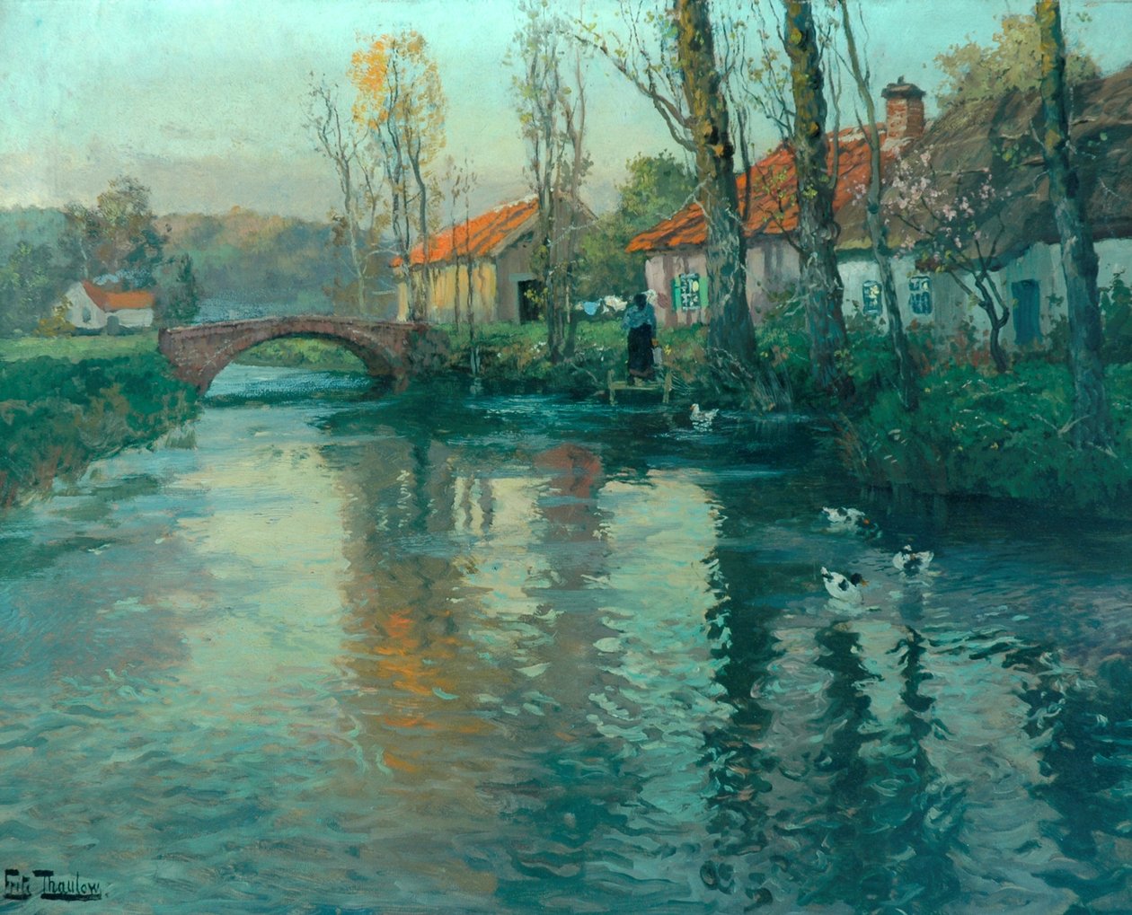 Řeka od Frits Thaulow