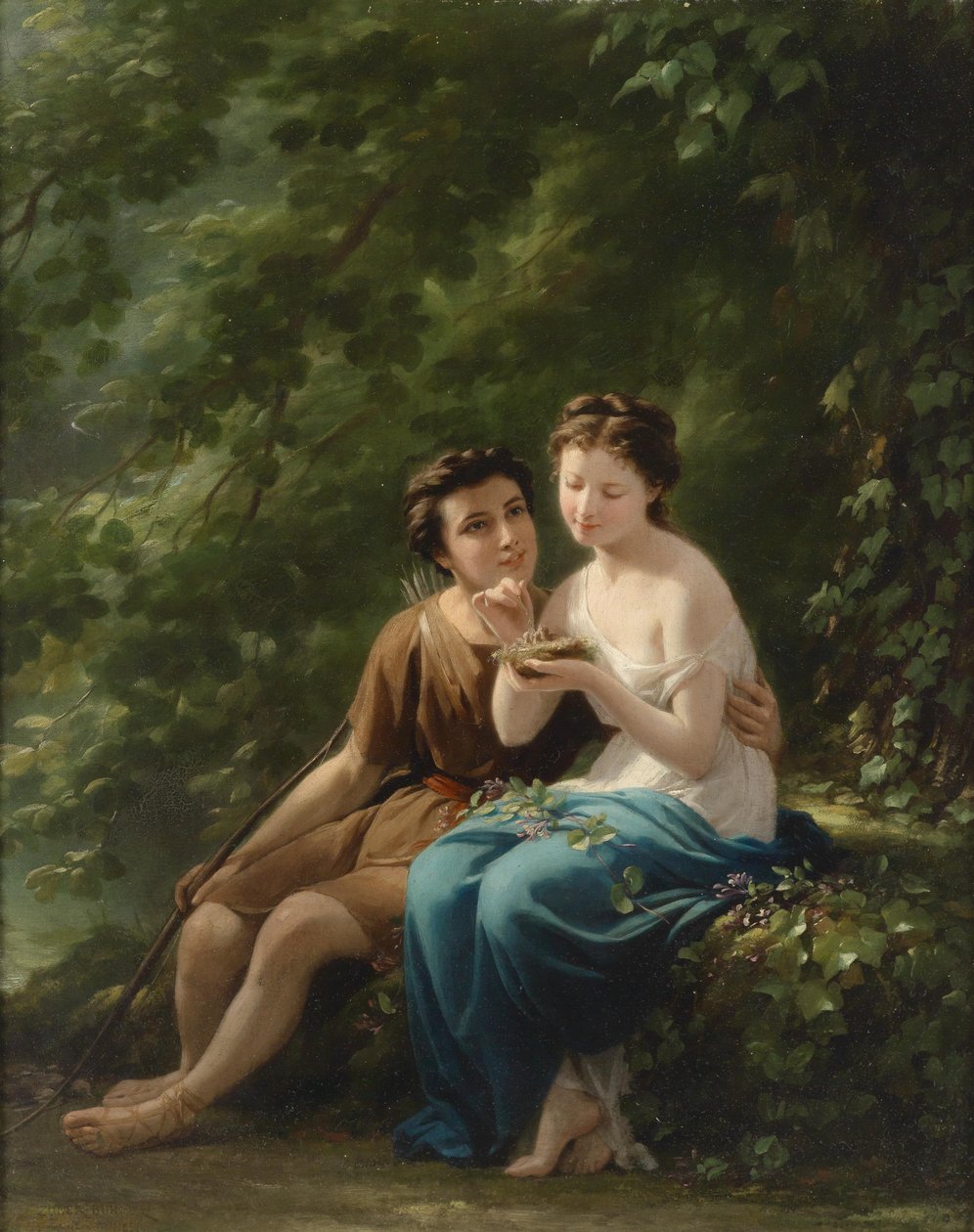 Idyla v lese od Fritz Zuber Buhler