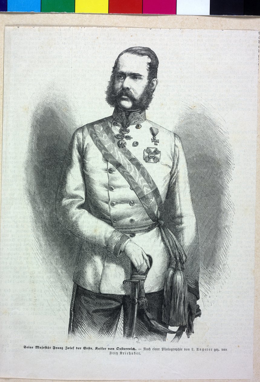 Rakouský císař František Josef I. od Fritz Kriehuber
