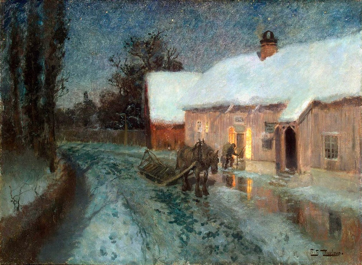 Noc, 80. léta 19. století. od Fritz Thaulov