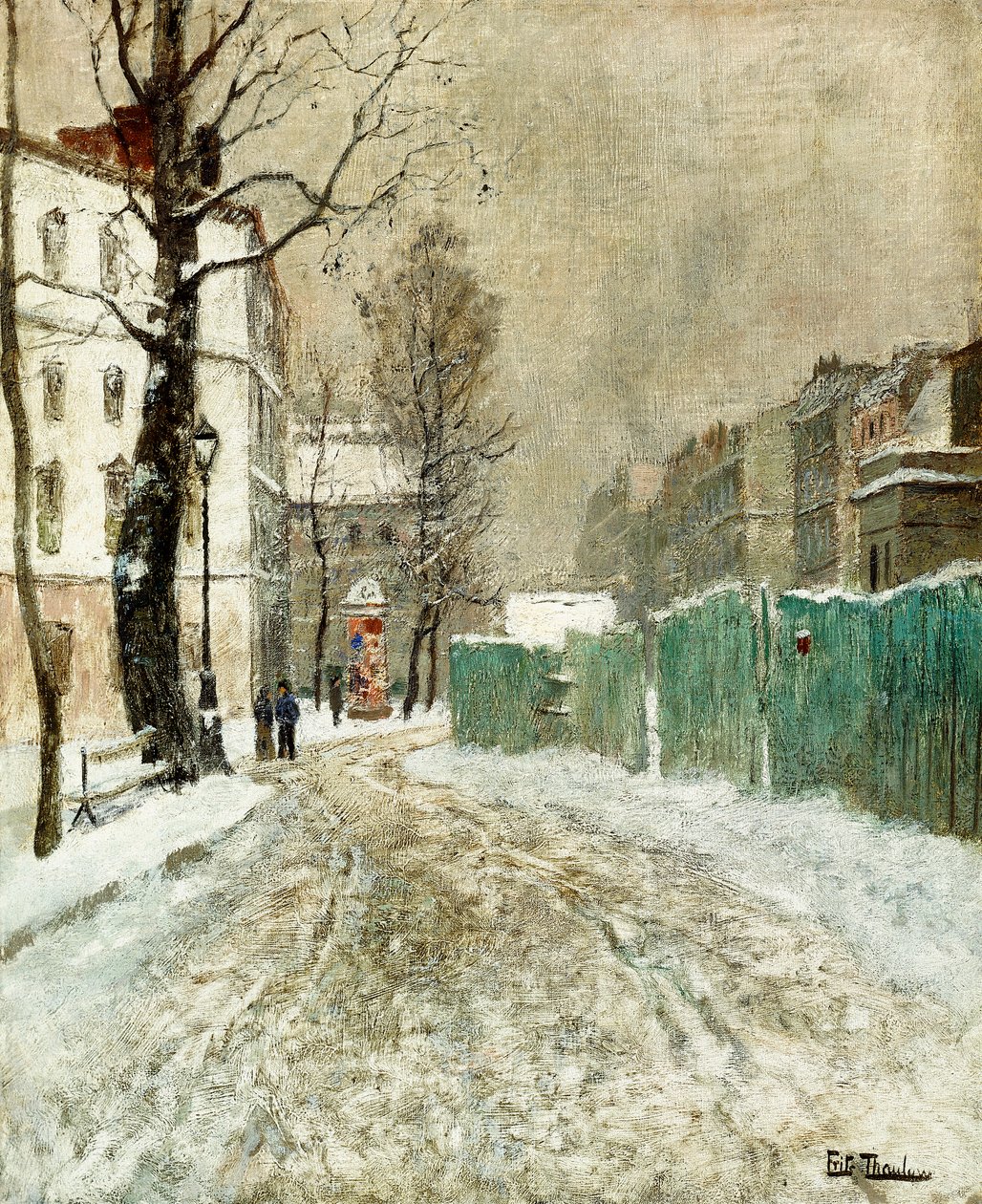 Back Street, Montmartre, od Frits Thaulow