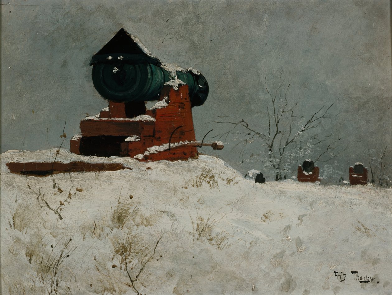Dělo, Akershus od Fritz Thaulow