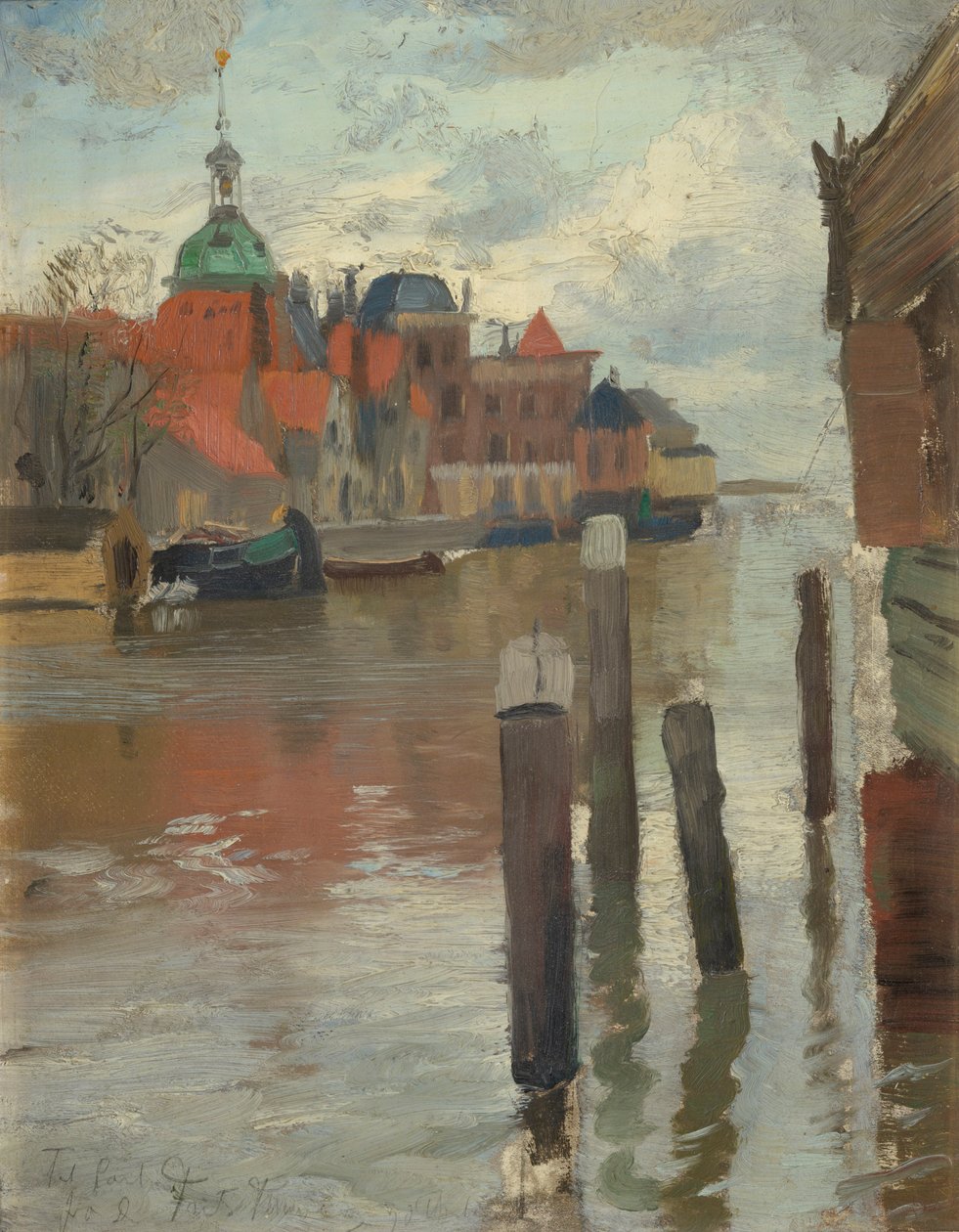Dordrecht od Fritz Thaulow