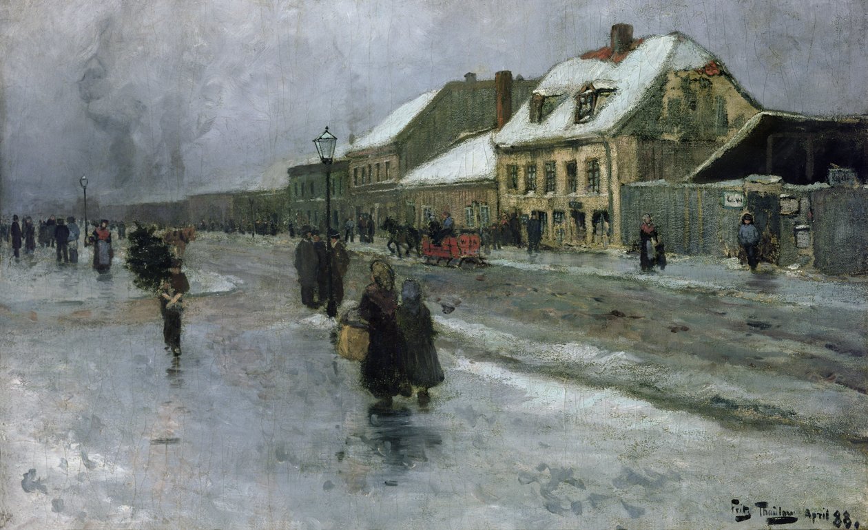 Z Grónska (Kristiania/Oslo) od Fritz Thaulow
