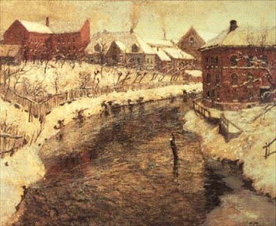 Z mostu Nybroen, Oslo od Fritz Thaulow