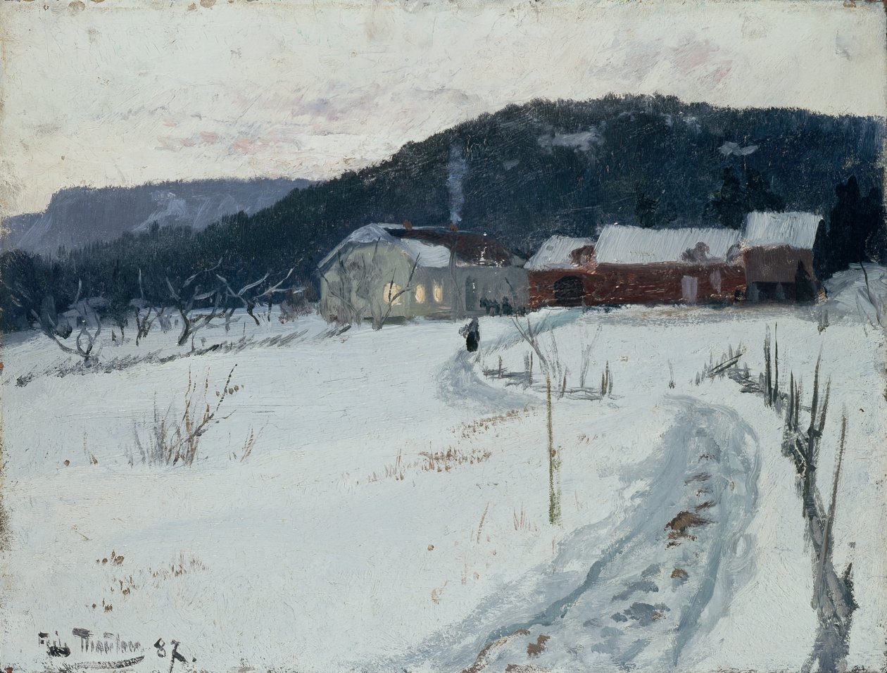 Grini, farma Horní Maja od Fritz Thaulow