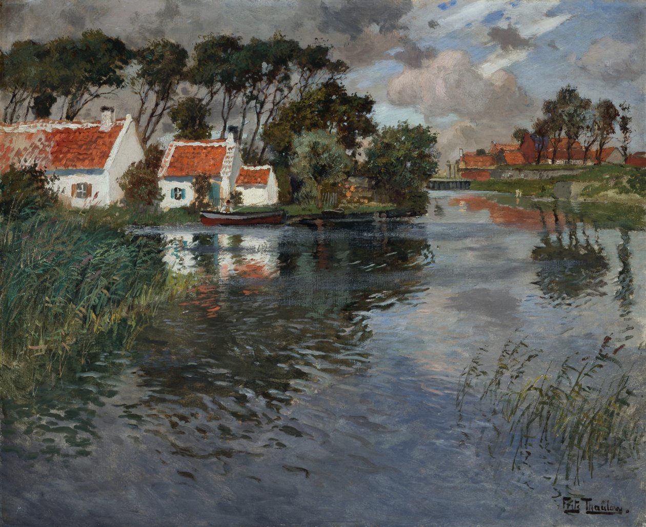 Poryv větru od Fritz Thaulow
