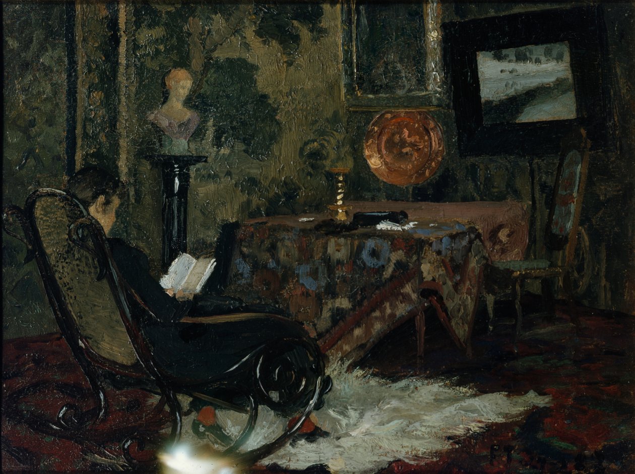 Interiér, Grini od Fritz Thaulow