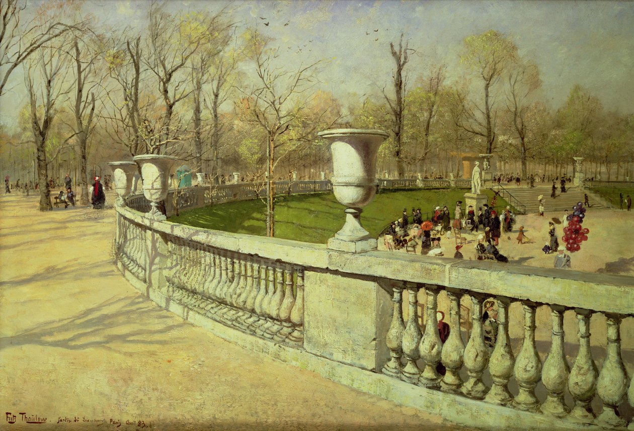 Lucemburská zahrada, 1883 od Frits Thaulow