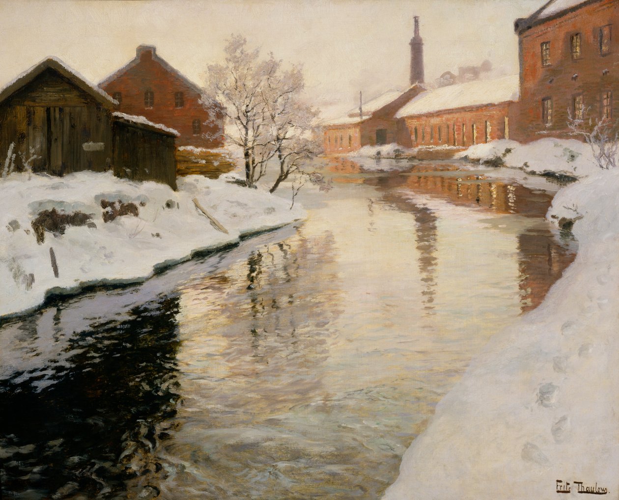 Lysaker slzy od Fritz Thaulow