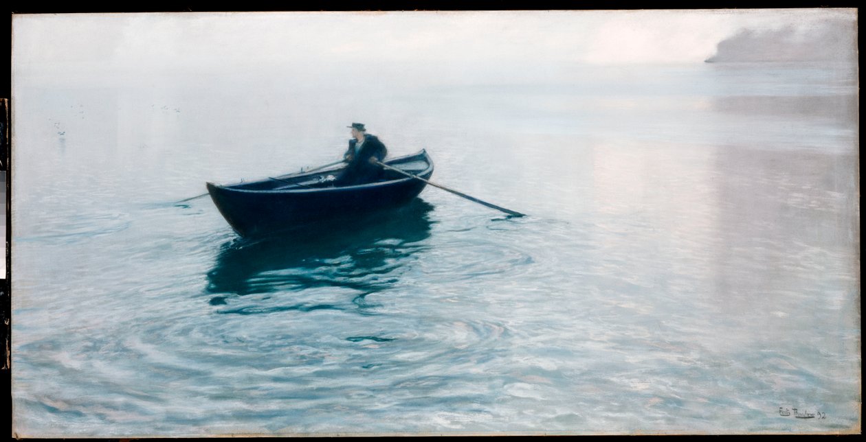 Samota, Christiana Fjord, 1892 od Frits Thaulow