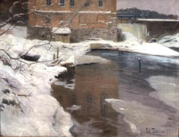 Lysakerský mlýn od Fritz Thaulow