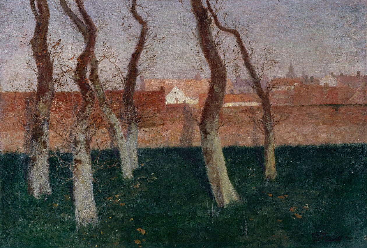 The Walled Garden, 1893 od Frits Thaulow