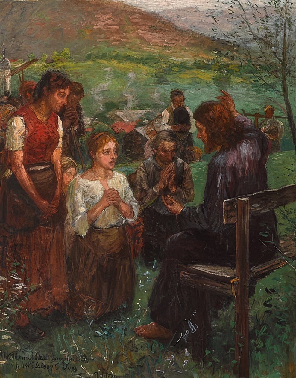 Kázání na hoře od Fritz von Uhde