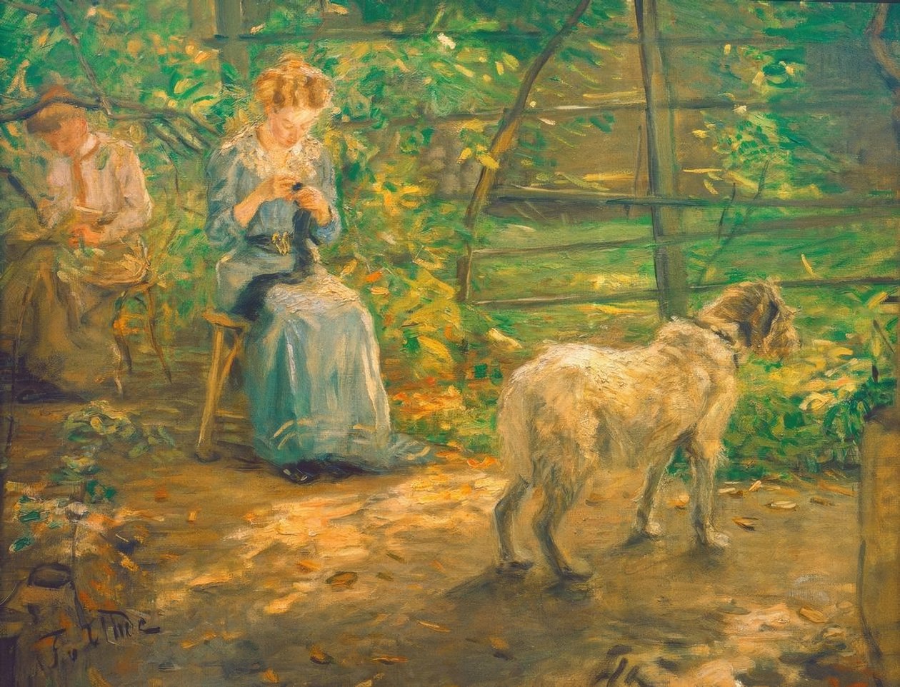 V podzimním slunci od Fritz von Uhde
