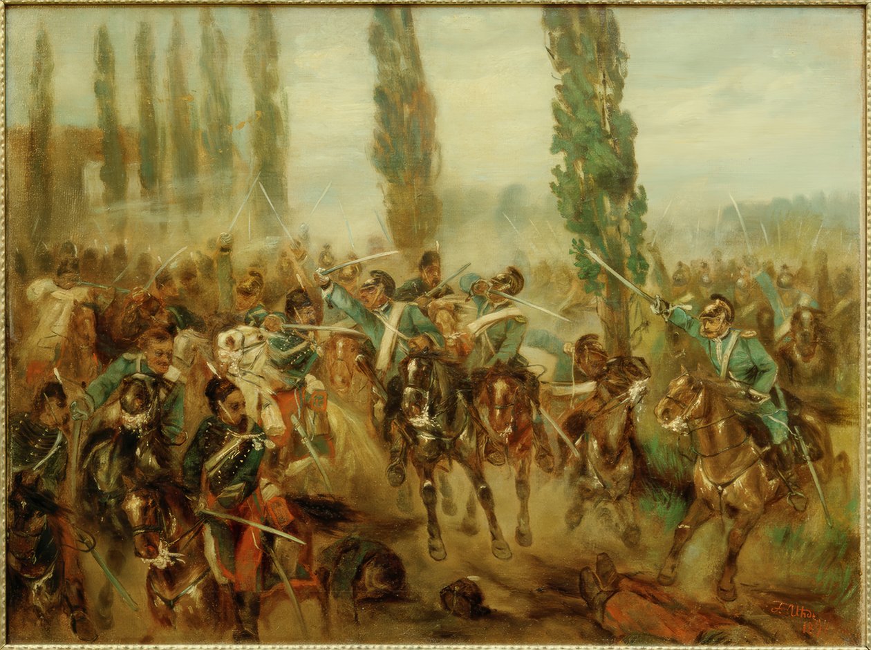 Bitva o Buzancy od Fritz von Uhde