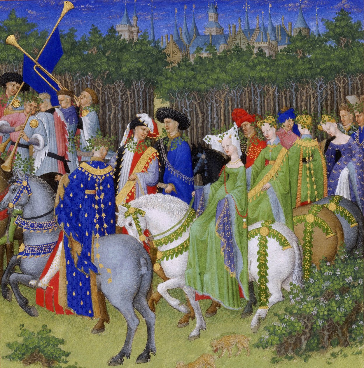 Très Riches Heures vévody z Berry od Frères Limbourg