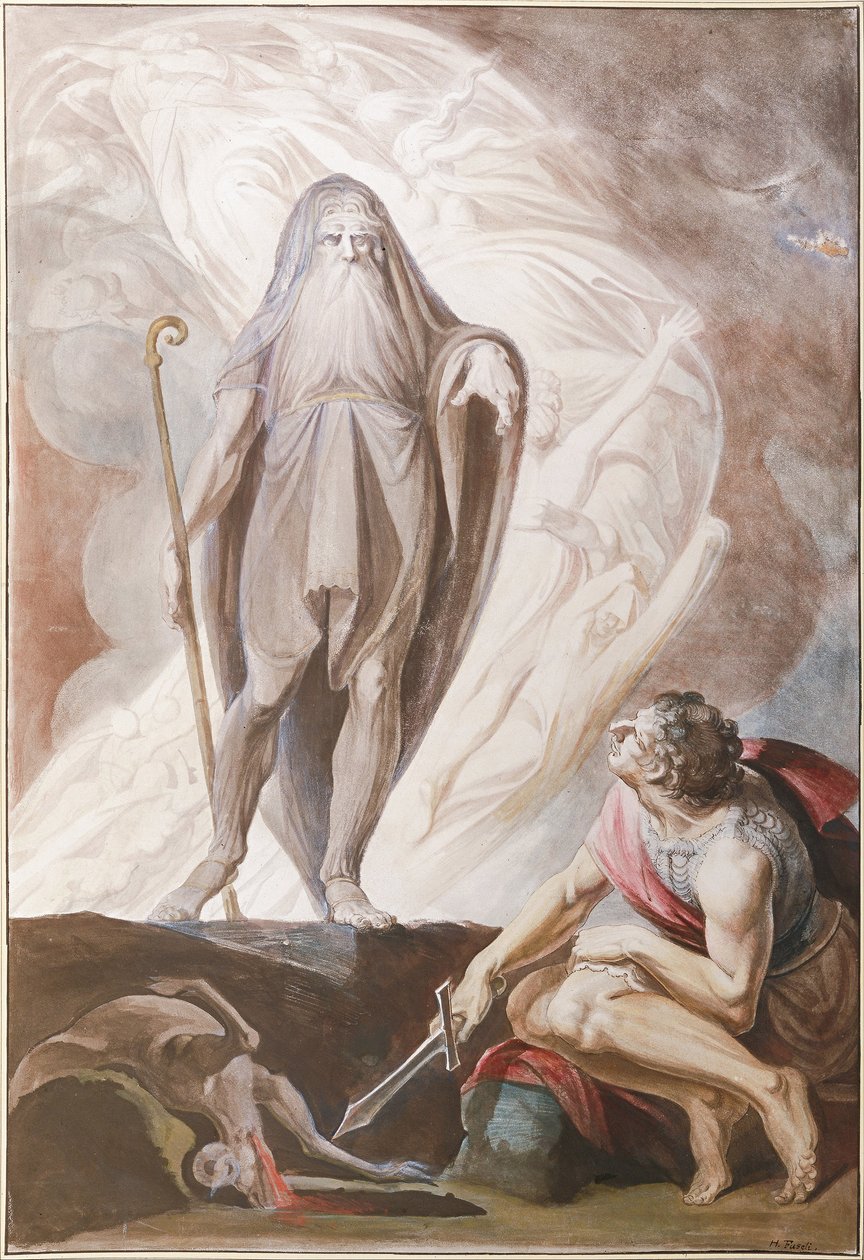 Teiresias předpovídá Fotore Odysseovi, 1780-1783 od Füssli