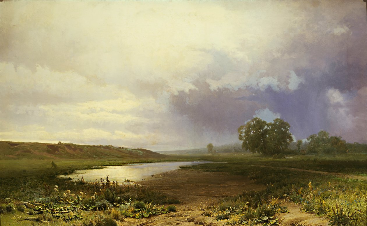 Mokrá louka od Fyodor Vasilyev